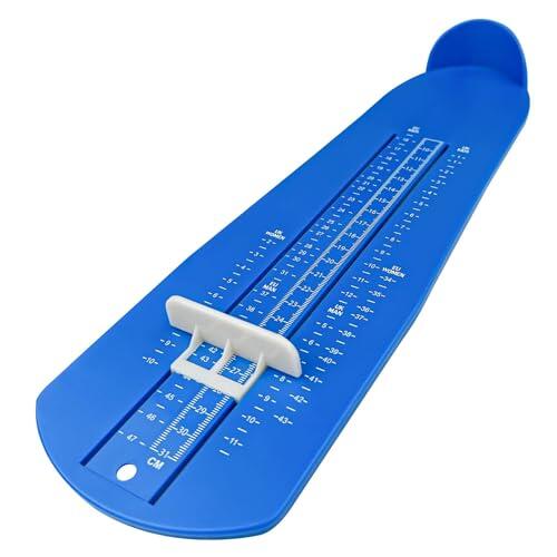 Dromzen Dispositivo de Medición del Pie Tallas EU 16-47, Tallas UK 2-12, Medición de Zapatos, Medidores de Calzado, Pies Niño Dispositivos para Niños y Adultos Encuentre el Tamaño de Zapato Adecuado