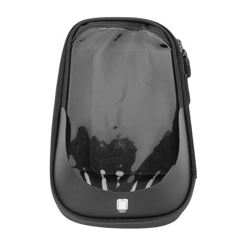 Bolsa de Montaje para Teléfono de Bicicleta Eléctrica Resistente Al Agua para Ciclismo con Pantalla Táctil para Entusiastas del Aire (Black)