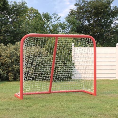 Genérico Portería de Hockey poliéster Rojo y Blanco 183x71x122 cm,Deportes,Equipamiento para Atletismo,Hockey sobre Hierba y Lacrosse,Porterías de Hockey sobre hierba-93755