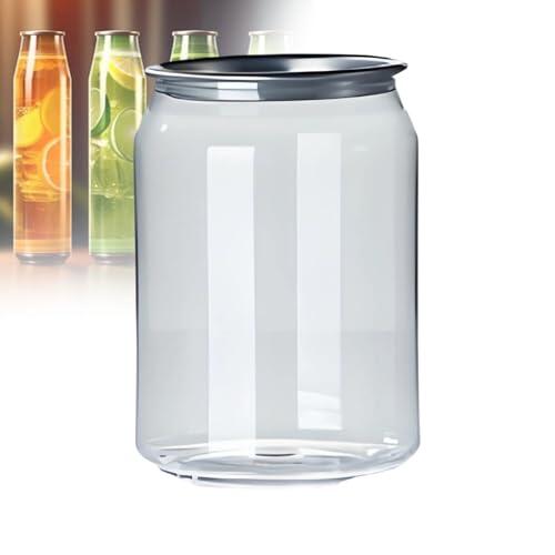 Vasos selladores de latas de plástico desechables a prueba de fugas con tapas de aluminio para botellas de bebidas, compatibles con máquina de sellado de latas