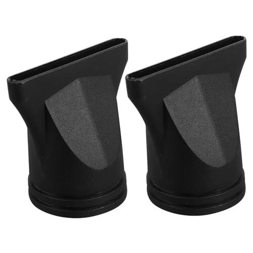 Healvian 2 boquillas para secador de pelo, concentrador de peinado preciso, accesorio de plástico, difusor para cabello rizado, apto para secadores de pelo, accesorios de salón para rendimiento en