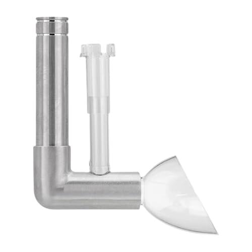 Allayu Suministros para peceras Kit de eliminación de película aceite ajustable y fácil instalar Mejora el rendimiento la filtración Espumador película aceite para peceras plantadas sin, Plata, 18mm