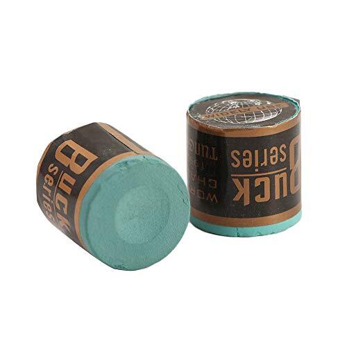 Tiza cilíndrica profesional para billar de billar, antideslizante, carbonato de calcio, accesorios de billar (verde oscuro)