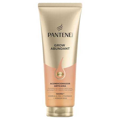 Pantene Grow Abundant Acondicionador Anticaída 250ml para Cabello Fino y Débil. Hace que el Cabello Sea 5 Veces Más Fuerte y Aumenta su Resistencia. Con 1500 mg de Complejo Pro-Vitamina + Aminoácidos