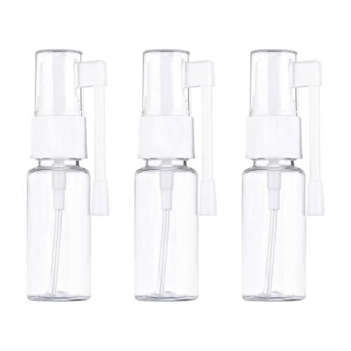 3 botellas pulverizadoras, 20 ml, botella vacía, botella pulverizadora de plástico rellenable, tamaño de viaje con tapa giratoria de 360°, atomizador de niebla fina para cuidado de la nariz, perfume