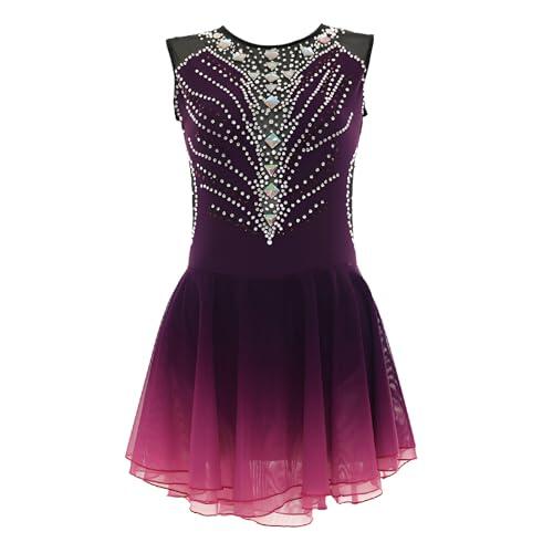 Zagitova Vestido De Patinaje Artístico For Niñas Y Mujeres, Malla Elástica, Trajes De Baile For Competición Grupal.(S)