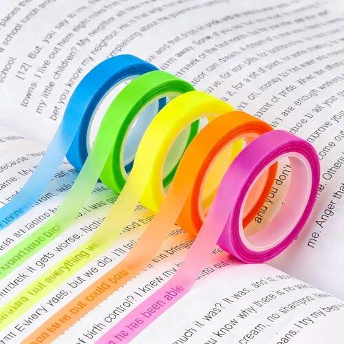 Revoluciona tu estudio: Cintas resaltadoras adhesivas para una lectura eficiente