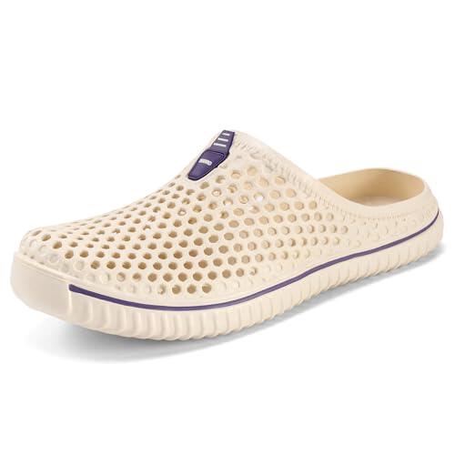 SAGUARO Zuecos de Verano para Hombre Mujer Transpirable Zapatillas de Playa Beige 38 EU