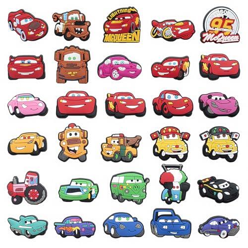 PANYI 30Pins Croc de Zapatos Para Automóviles Lindos Adornos Croc de Dibujos Animados Para Automóviles Son Adecuados Para Decorar Zapatos o Regalarlos a Familiares, Niños Amigos