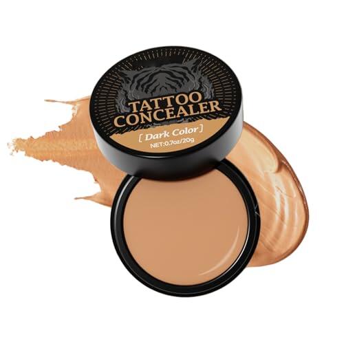 Corrector corporal resistente al agua - Corrector resistente al agua de alta cobertura para imperfecciones de la piel | Prebase transpirable de 20 g para viajes, festivales, escenarios y la vida cotid