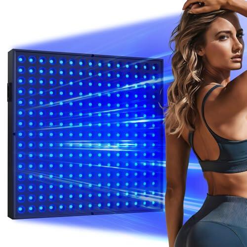 JITESY Lámpara de bronceado para el hogar, 225 unidades, 460 NM, solarium facial, soporte ajustable y gancho colgante, bronceador facial para el hogar para el cuerpo y la cara (negro)