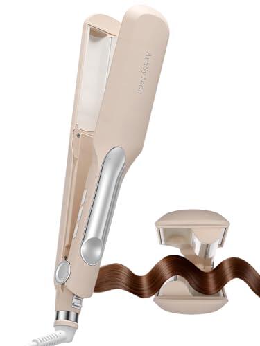 AraSyleon Rizador de Ondas Playeras 22mm | Calentamiento Rápido PTC & Doble Calentamiento para Ondas Naturales Duraderas | 8 Niveles de Temperatura (140-210°C), Seguro con Apagado Automático 60 Min