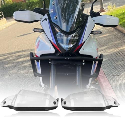 XIRADUP XL750 Protector de manos Protector de mano cubierta de pantalla guardamanos protección de manillar para HO&N&DA Transalp XL 750 Transalp 750 Accesorios 2023-2026 (Blanco+Negro Estándar)