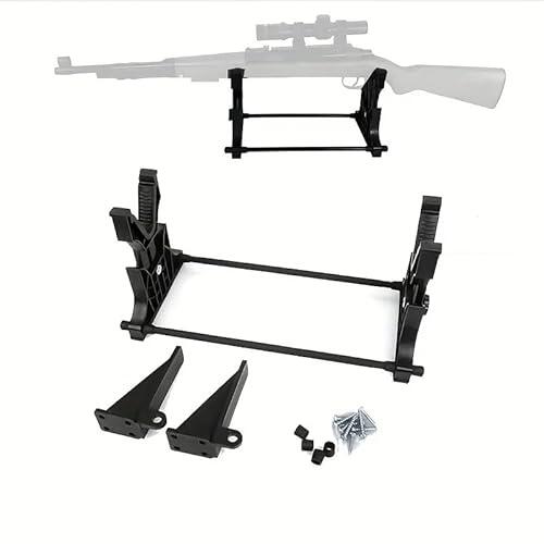 HUGDSB Soporte de Banco for Rifle, Estante Ajustable for Rango de Escopeta y Rifle, Soporte for Pistolas de Aire, Limpieza y Mantenimiento de Armas(Black)