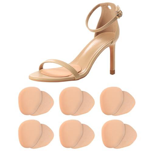 Almohadillas para el metatarso: almohadillas antideslizantes para el metatarso que evitan que los pies se deslicen, cómodas plantillas para tacones altos, sandalias, bodas (6 pares).