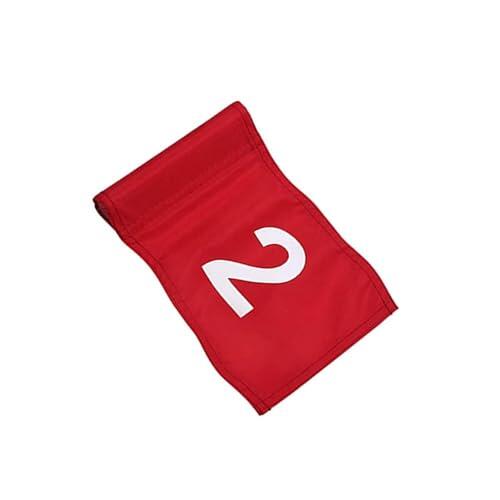 ICDKOYK Banderas de Golf numeradas Grandes con Tubo insertado. Resistentes a la Intemperie. Banderas fiables para Todas Las Estaciones. Fabricadas en Nailon y
