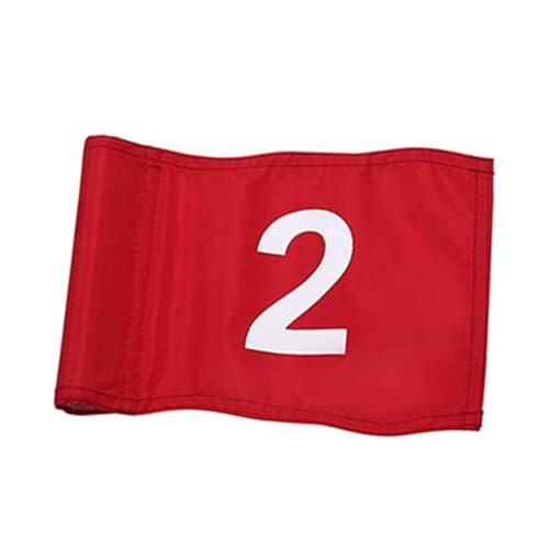 wueiooskj Banderas numeradas para Putting, Ideales para Interiores y Exteriores, solución de fácil Almacenamiento para la práctica Regular de Golf. Banderas