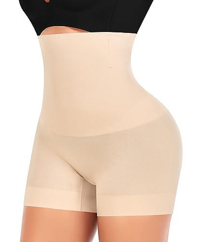YARRCO Braga Faja Reductora Mujer Invisible Faja Pantalon Adelgazante Vientre Plano Braguitas Moldeadoras Shapewear Control de Abdomen Sin Costuras (#305 Beige,M)