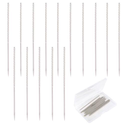 15 Agujas Grandes para Reparar Enganches con Caja Almacenamiento, 7,6 cm Kit Reparación Suéteres y Prendas Punto para Prendas de Punto Cortinas y Cuidado de Telas