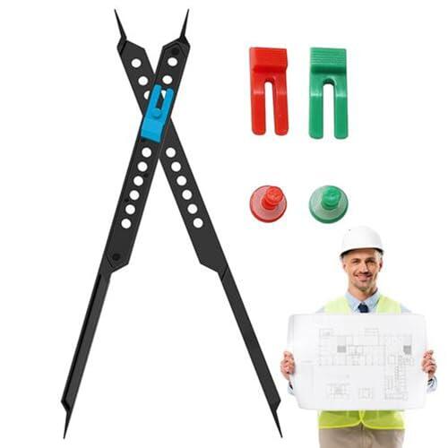 Separador proporcional para artistas, herramienta de dibujo multifunción, buscador de de fácil escala, regla de arquitecto con divisor ajustable, instrumento de medición creativo para artistas