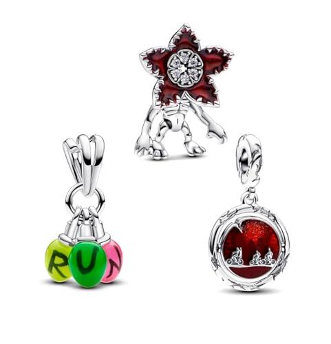 PHCLASY Dulces animales colgantes para pulsera compatible con pulseras europeas para mujeres, regalo para el día de la madre, día de San Valentín, Zirconia cúbica