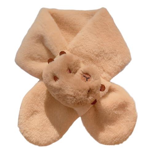 Wrap - de cuello genérico - 29,53 pulgadas Plush Winter Wrap | Animal Theme Scarf – Soft Plush Neck Wřap For Girls School Travel Skiing Outdoor Activities Disfraz Parties And Everyday Cold