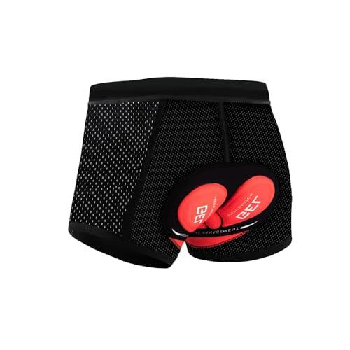 Culotte Ciclismo Hombre, 5D Acolchados Culote Ciclista Hombre Resistente a los golpes Secado rápido Transpirable Pantalon Ciclista Acolchados Calzoncillos Ciclismo para MTB Ropa Ciclismo ( L)