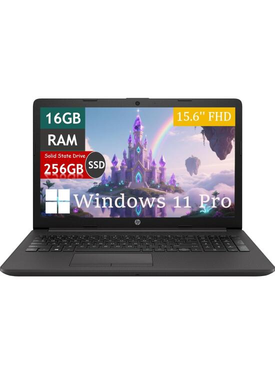 HP Ordenador portátil de 250 G7 para estudiantes y negocios, 15,6 pulgadas FHD (1920 x 1080), Intel Core i7-8565U, 16 GB de RAM, 256 GB SSD, teclado QWERTY japonés, Windows 11 Pro (reacondicionado)