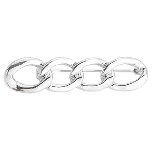 Cierre de cintura con ajuste giratorio para mujer, falda, pantalones, vaqueros, alfileres de aleación ajustables, broche para mujer, cárdigan, chal, bufandas, cadena de negocios vintage para hombres