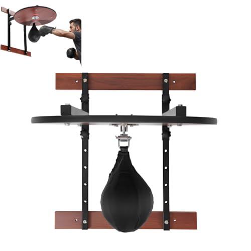 Armanyya Speed Bag Plataforma Kit de plataforma, altura ajustable, juego de plataforma profesional con bolsa de velocidad y placas de fijación, rotación de 360°, capacidad de carga de 100 kg para el