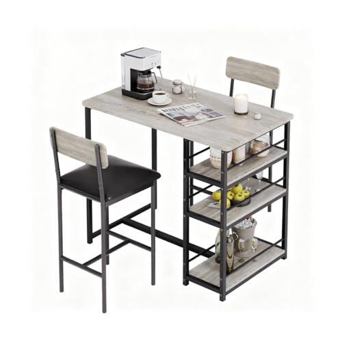 GarveeMore 1 Caja de Muebles de Salón, Mesa de Bar con Taburetes de Diseño Elegante y Duradero, Espacios Modernos y Acogedores, Ideal para Uso en Hogar y Negocios