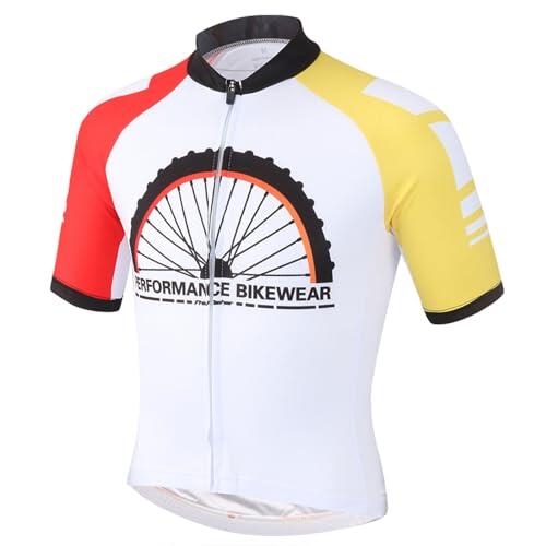 SXSHUN Conjunto de maillot de ciclismo para niños y niñas, manga corta, pantalón de ciclismo con acolchado 3D para el asiento, camiseta de ciclismo, Blanco (maillot de ciclismo), 152-158