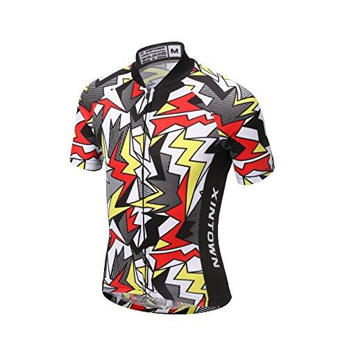SXSHUN Conjunto de maillot de ciclismo para niños, niñas, manga corta, pantalones de ciclismo, transpirable, maillot de ciclismo, Negro , 104-110