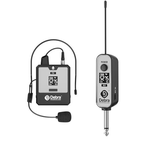 DT‑01 Set Micrófono Diadema UHF 1Tx+1Rx Recargable Docencia y Eventos