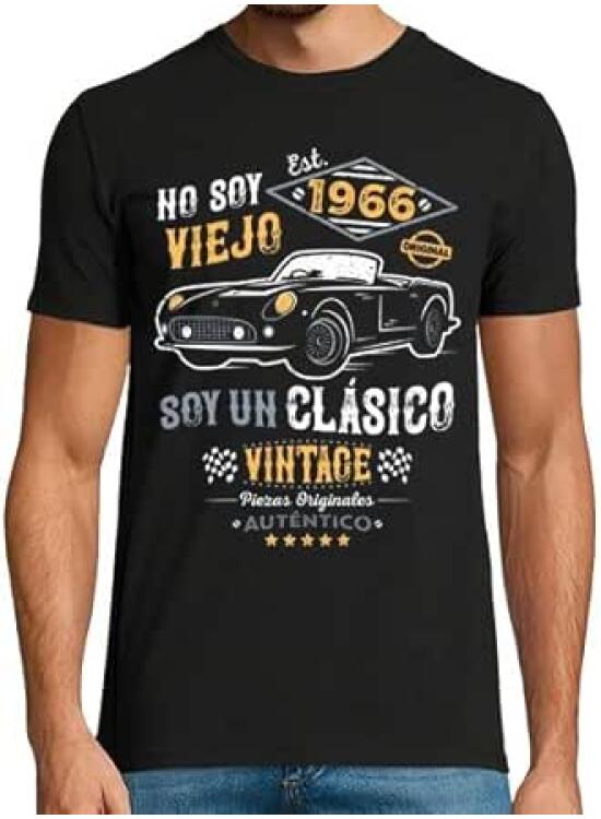 latostadora Camisetas Regalo 60 Cumpleaños Hombre - Camiseta 60 Años Hombre - Camiseta 1966