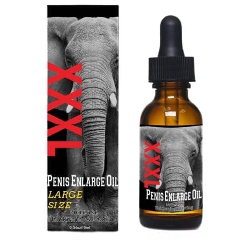 Aceite de masaje intensivo para hombres con fórmula de retardo para aumentar la experiencia sensorial de cuidado natural (marrón, 8 x 2,5 x 2,5 cm)