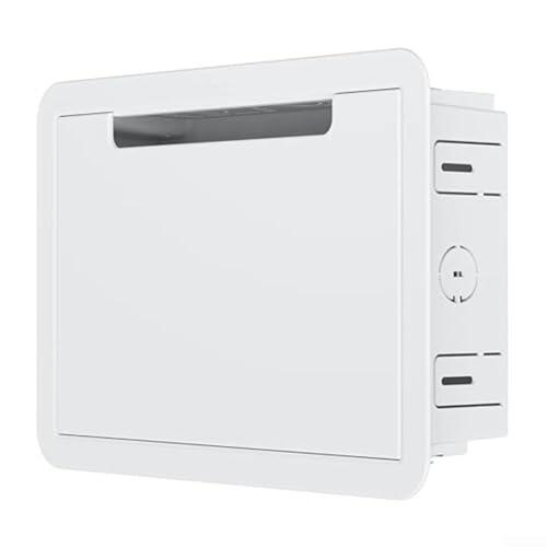 TV de pared de 9 pulgadas para caja multimedia para dispositivos de transmisión | Toma de TV empotrada y caja de red para Fire TV, para Samsung para One Connect | Almacenamiento de gestión de cables