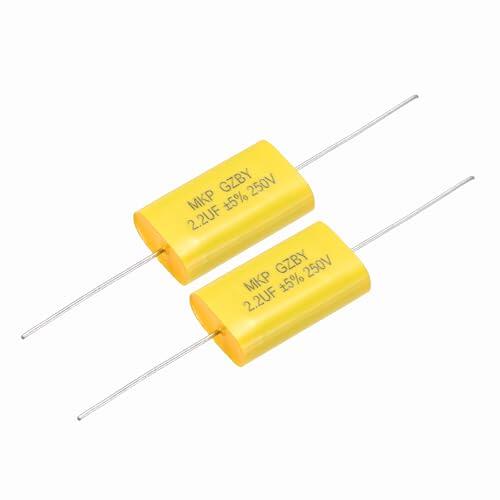QUARKZMAN 2 Piezas Condensador Divisor De Frecuencia 2.2uF 250V