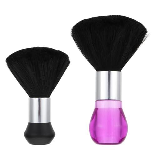 BETOOKY Cepillos Profesionales 2piezas y Cabezal de Alta Densidad Mango Cómodo para Limpieza para Peluquería en Barberías y Cortes de Cabello