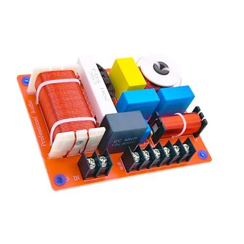 XAGMODSHN Crossover ajustable de 3 vías, 500 W, gran potencia para sintonización precisa de frecuencia de sonido en aplicaciones de estudio, crossover resistente