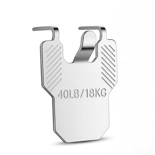 Lote de 10 ganchos con garras para cuadros y paredes de yeso para muros de placas de yeso, kit de suspensión para fotos, carteles, marcos de fotos - 18 kg - Sin clavos - Ganchos para colgar
