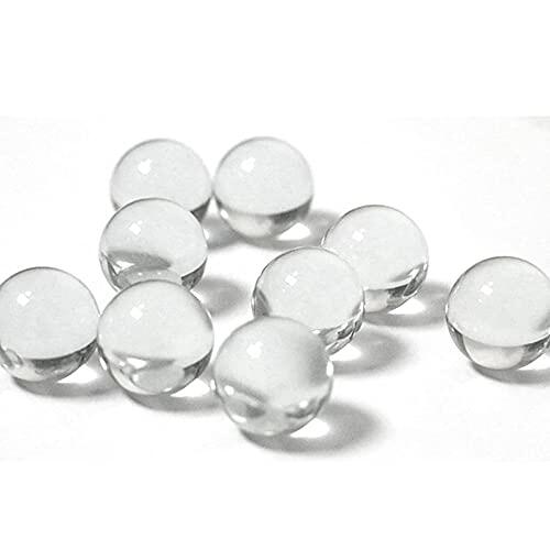 20 canicas de cristal transparente, bola de cristal transparente de 10 mm, 14 mm, 16 mm, relleno de jarrón para decoración del hogar (16 mm)