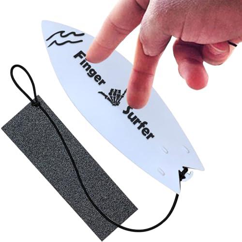 Tabla De Surf Con Dedos - Mini Płana De Surf | Toque, Conjunto De Rampas De Monopatín DIY, Experiencia De Piscado De Vela Más Fluido, Cordones Para Atar A Sus Dedos Y Se adapta A Todos Los Tail
