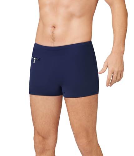 Trendy Boy Bañador Corto para Hombre Pantalones Cortos de Secado Rápido Boxer de Natación Hombre (4XL, LA660-Navy)