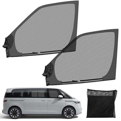 Magnéticas Pantallas Ventana Reemplazo para VW ID. Buzz 2022-2026, Malla para Insectos para Puerta Delantera (Par), Mantiene Alejados a Los Insectos Malla Magnética para Insectos, Fácil Instalar