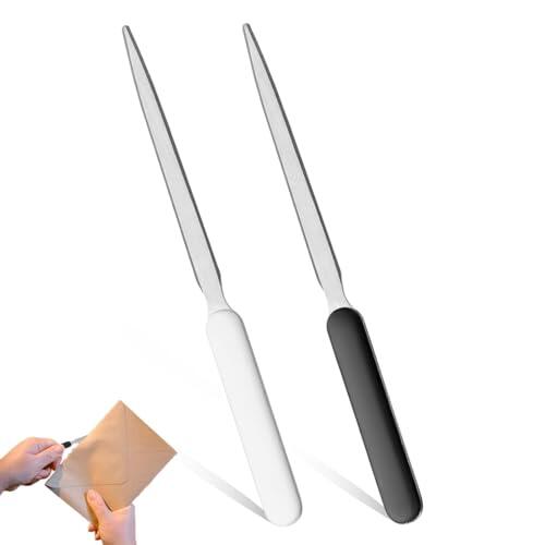 JRYXDS 2 Piezas Abrecartas Con Mango De Plástico, Letter Opener Para Abrir Sobres, Abrecartas Espada, Abre Correo Y Paquetes Sin Esfuerzo, 19.5 Cm