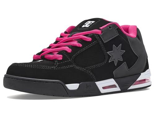 DC Shoes Command para mujer, Negro/Rosa, 7.5