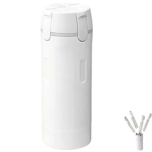 Botella dispensadora de viaje 4 en 1, botellas de viaje 4 en 1 para artículos de tocador, recipientes portátiles recargables a prueba de fugas para champú, loción, acondicionador y crema, juego de