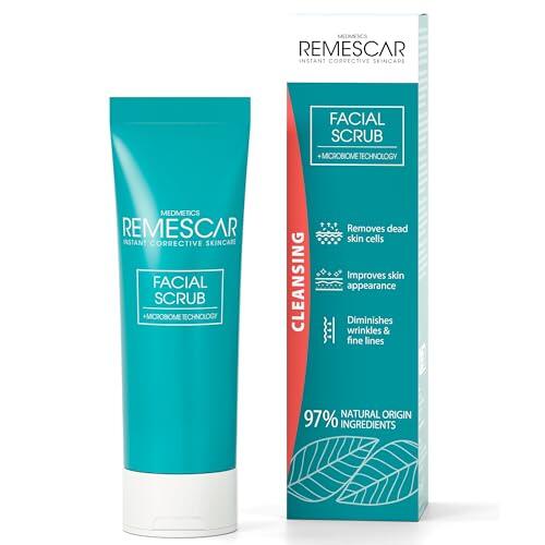 Remescar Exfoliante Facial Antiedad con Ácido Glicólico y Microbiome Technology – Elimina Células Muertas, Mejora Textura y Luminosidad – Piel Suave y Renovada