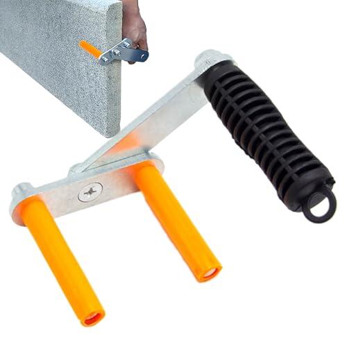 Metal Gripper Handle Lifting Carrier Efficient Liftingg Panel Carriers Heavy Plasterboard Sheet Carrer – Metals ABS 12x12.5x5.5cm | Drywall Lifter Grippr Plywood Carrie Ergonomic Grip | Labor Saving